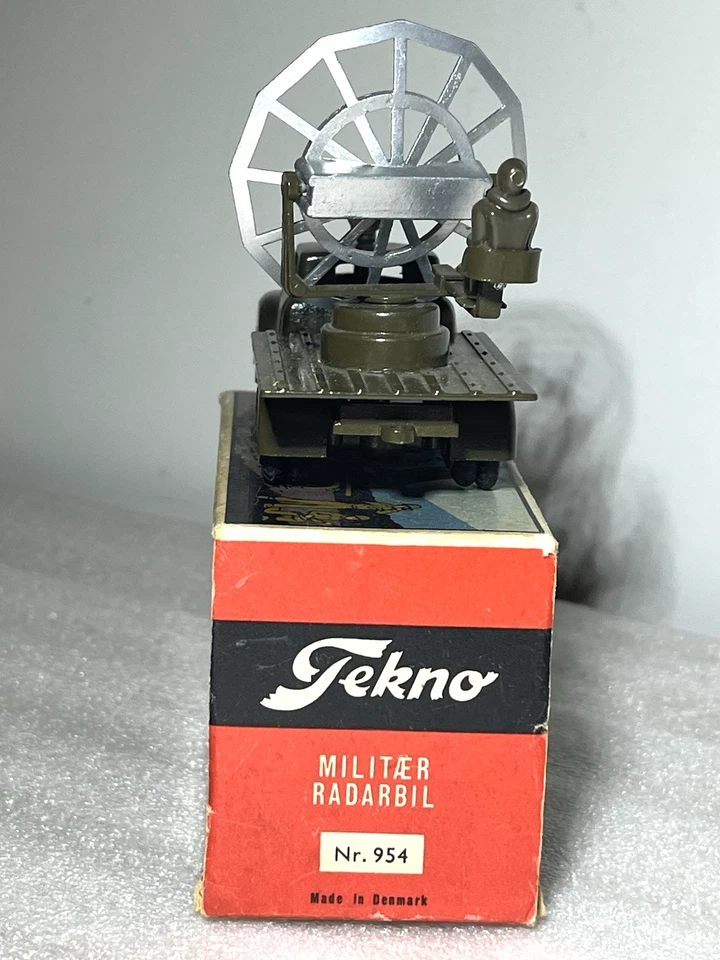 TEKNO 1:43 954 Army TRUCK RADAR Car Military 50s ORIGINAL MINT Boxed NICE - Image 2 of 4