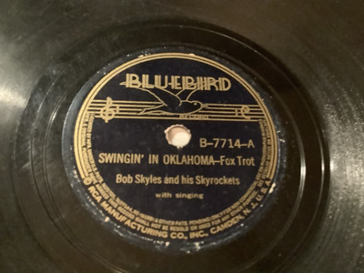 BOB SYKLES & SKYROCKETS 78 Swingin In Oklahoma / Hill Billy Girl Bluebird 7714