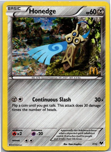 Honedge 21/39 Kalos Starter Set Pokemon Damaged