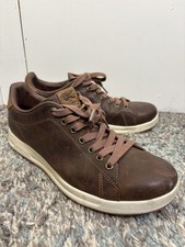 Kuru Shoes Men Size 9.5 Leather Roam Classic Cloud Court Chocolate Brown Low Top