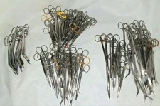 Lot of 118 Scissors,  Medical,  With Case