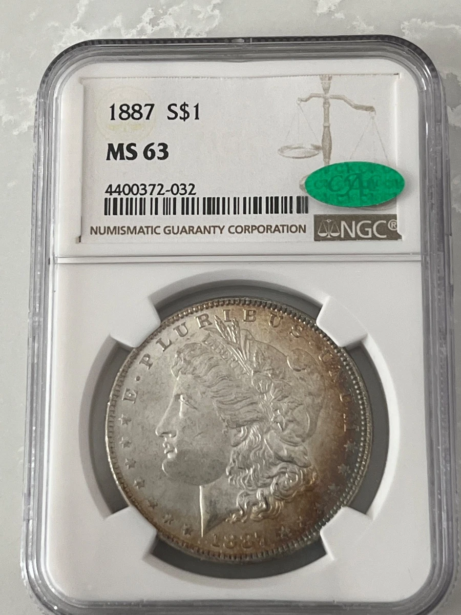 MS 63 Graded 1887 Year Morgan US Dollars (1878-1921) for sale | eBay