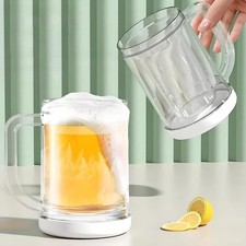 Large Capacity Double Layer Ice Cup for Cold Drink Cooling and Serving