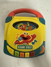 Vintage TYCO 1996 Sesame Street Talking Elmo CD Player Toy WORKS