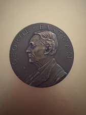 Moneta George Eastman 3" bronzo 25 anni anniversario