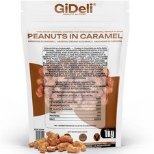 Cacahuetes cocidos 1kg Caramelo Dulce Crujiente Snack Fiesta Gastronomía GiDeli