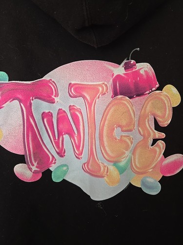 Twice 5th World Tour Ready To Be Jelly K Pop Hoodie Black Size XL - Picture 2 of 6