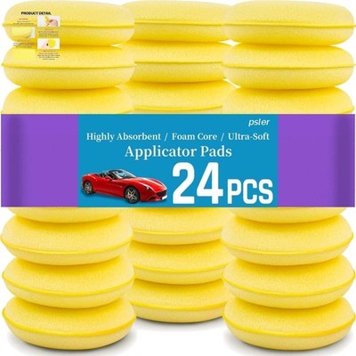 Autoschaumstoff Applikator Polierschwämme Wax Pad Autowachs 24 Stück