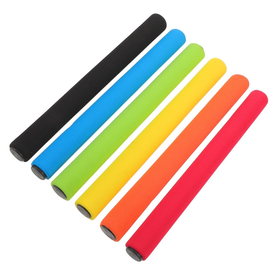  6pcs Track Relay Baton: Kids Relay Race Baton With Sponge Grip - Lightweight - Image 2 of 4