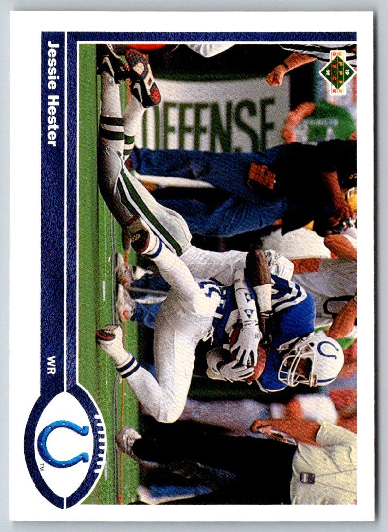 1992 Upper Deck Jessie Hester #129 Indianapolis Colts Football Card