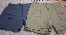 2 Brand New Pairs Mens Red Head Cargo Shorts Green Tan 38 NWT