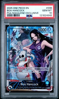 2025 ONE PIECE PROMOS PSA MAGAZINE EXCLUSIVE #038 BOA HANCOCK PSA 