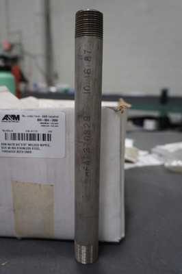 Ssn 44470 3/4''X10'' Welded Nipple, Sch 40 304ss, Tbe, Free Shipping