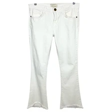 Current/Elliott Womens Flip Flop Denim Jeans Distressed Hem Relaxed Bootcut 26