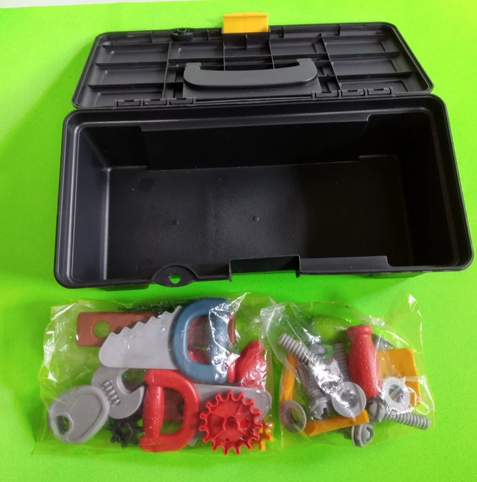 Kids Small Plastic Toolbox & Plastic Accessories - Image 2 of 4