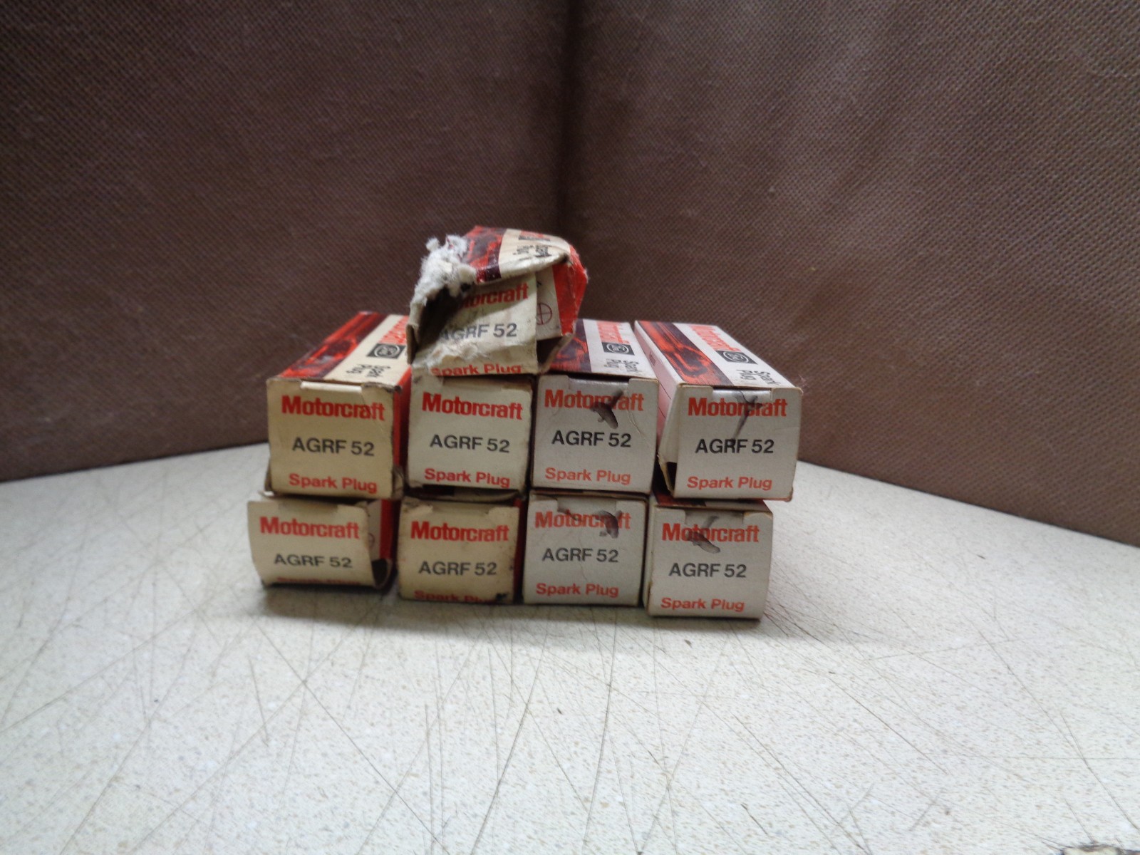 9 NOS Ford Motorcraft AGRF52 Spark Plugs Pinto Mercury Bobcat Capri Mustang 3.8L