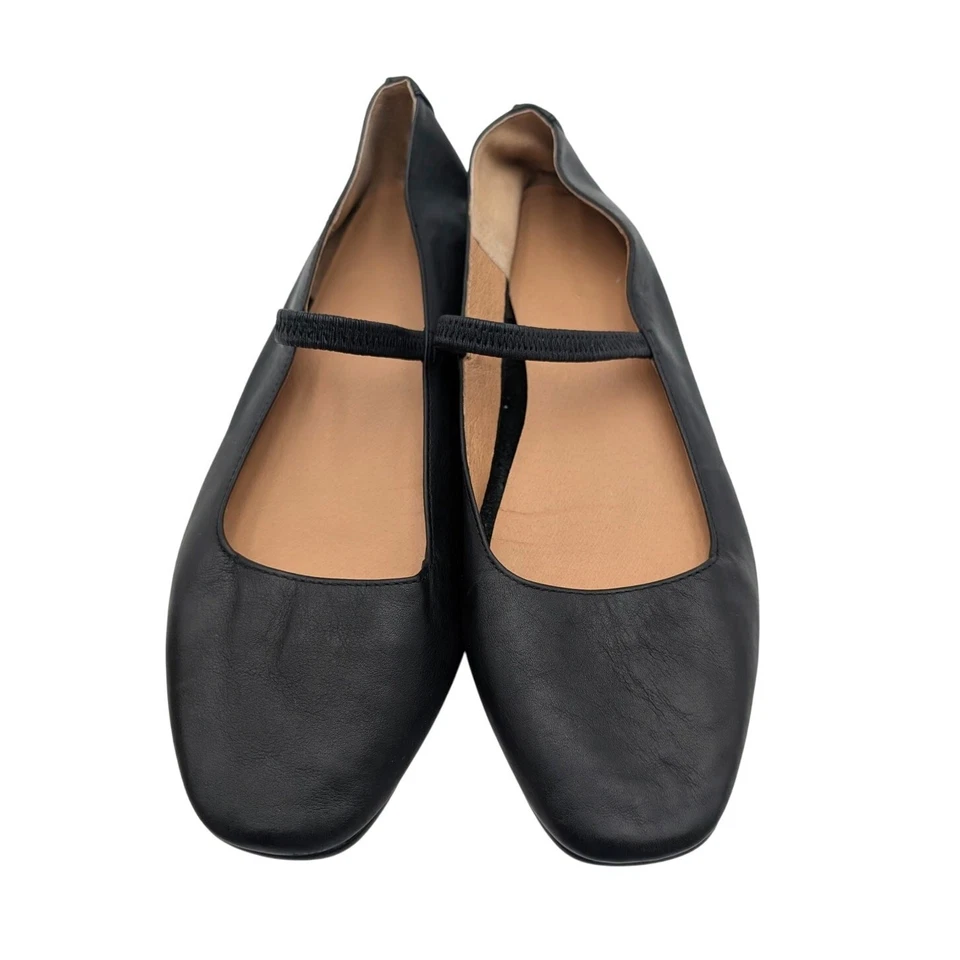 Madewell Грета балет плоский эластичный ремень женщин черный размер US9 EU39,5 - Изображение 2 из 4