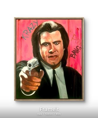 20 x 24 Vincent Vega Expressionism Handmade Signed  Original Colorful Painting