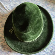 German Trachten Hat Karl Jager Edelweiss Velour Green Oberbayerische Chabra Gmbh