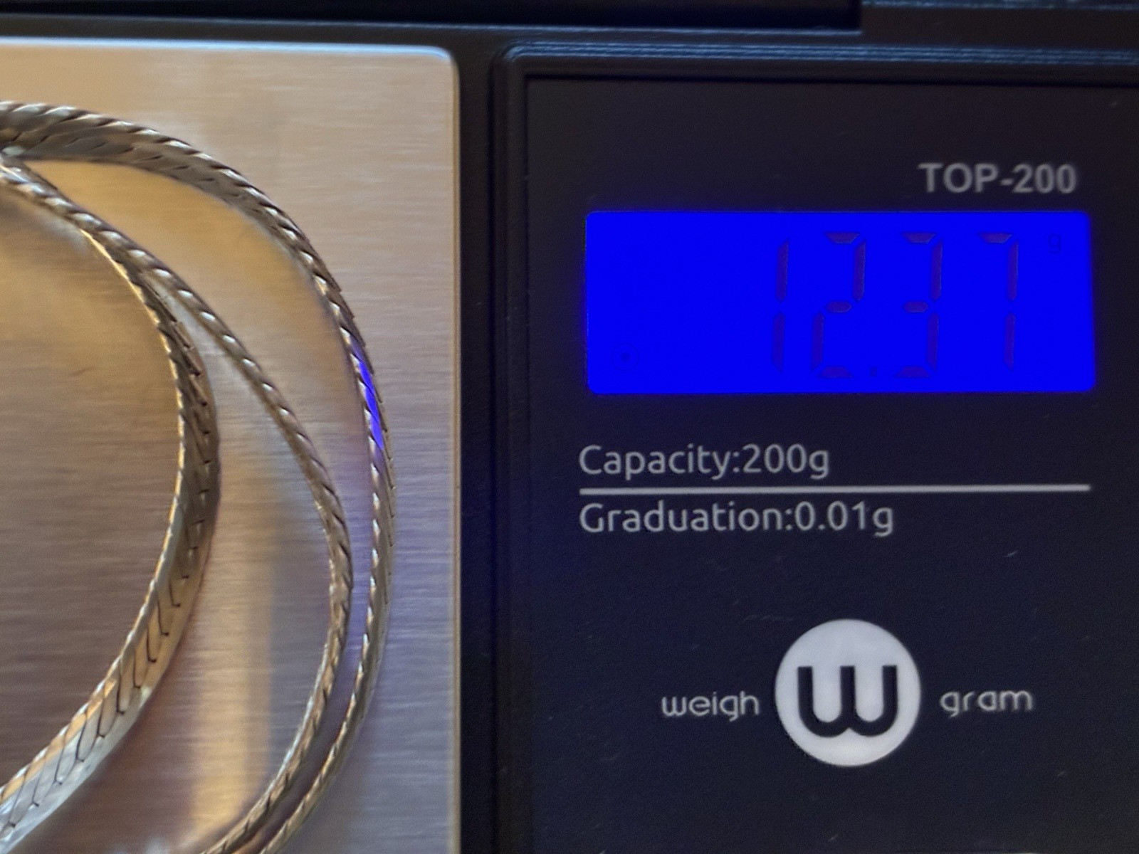 80's Vintage Solid Sterling Silver Herringbone Un… - image 12