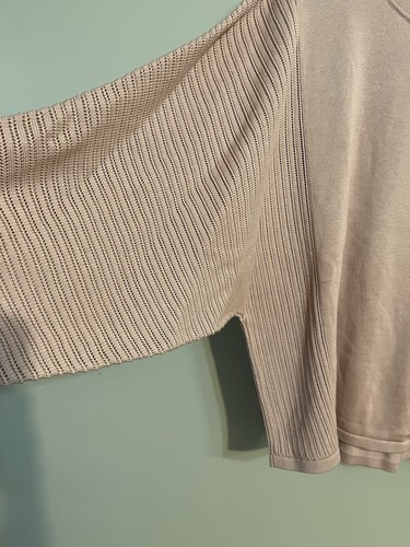 Poetry 100% Cotton Pink Batwing Sleeve Sweater Size 14 NWT - Picture 3 of 11