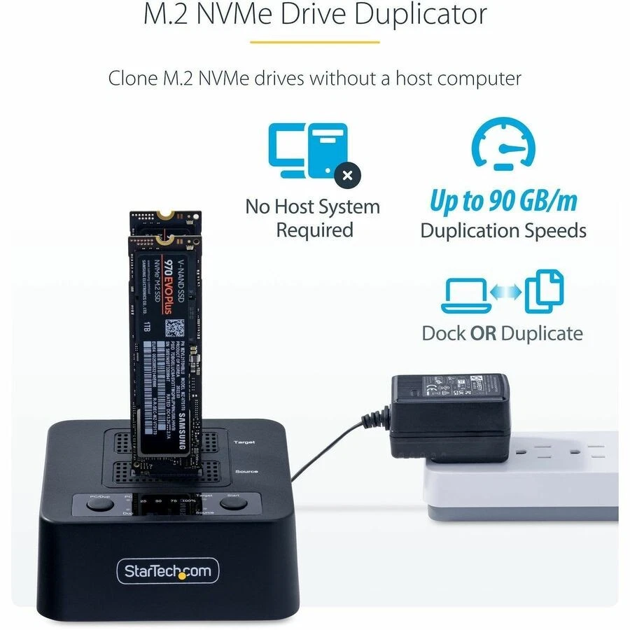 StarTech 1:1 M.2 NVMe Drive Duplicator (m2hddduplicatorn1) - Image 4 of 4