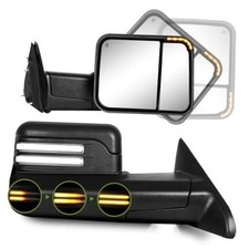 Switchback Towing Mirrors For Dodge Ram 1500 2009-2018 Textured Black Switchback Towing Mirrors For Dodge Ram 1500 2009-2018 Textured Black