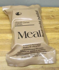Military MRE Menu No. 4 COUNTRY CAPTAIN CHICKEN Sealed 4222 SOPAKCO