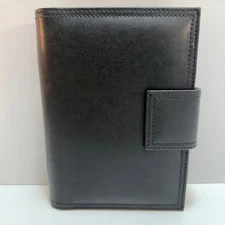 Day Timer Black Binder Organizer Personal Planner Agenda Refillable 6-Ring