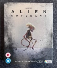 ALIEN COVENANT 4K UHD + BLU RAY STEELBOOK UK HMV EXCLUSIVE 2017 USED