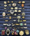 50+ pc ESTATE JEWELRY RING LOT Vintage to Modern Costume Fashion Statement