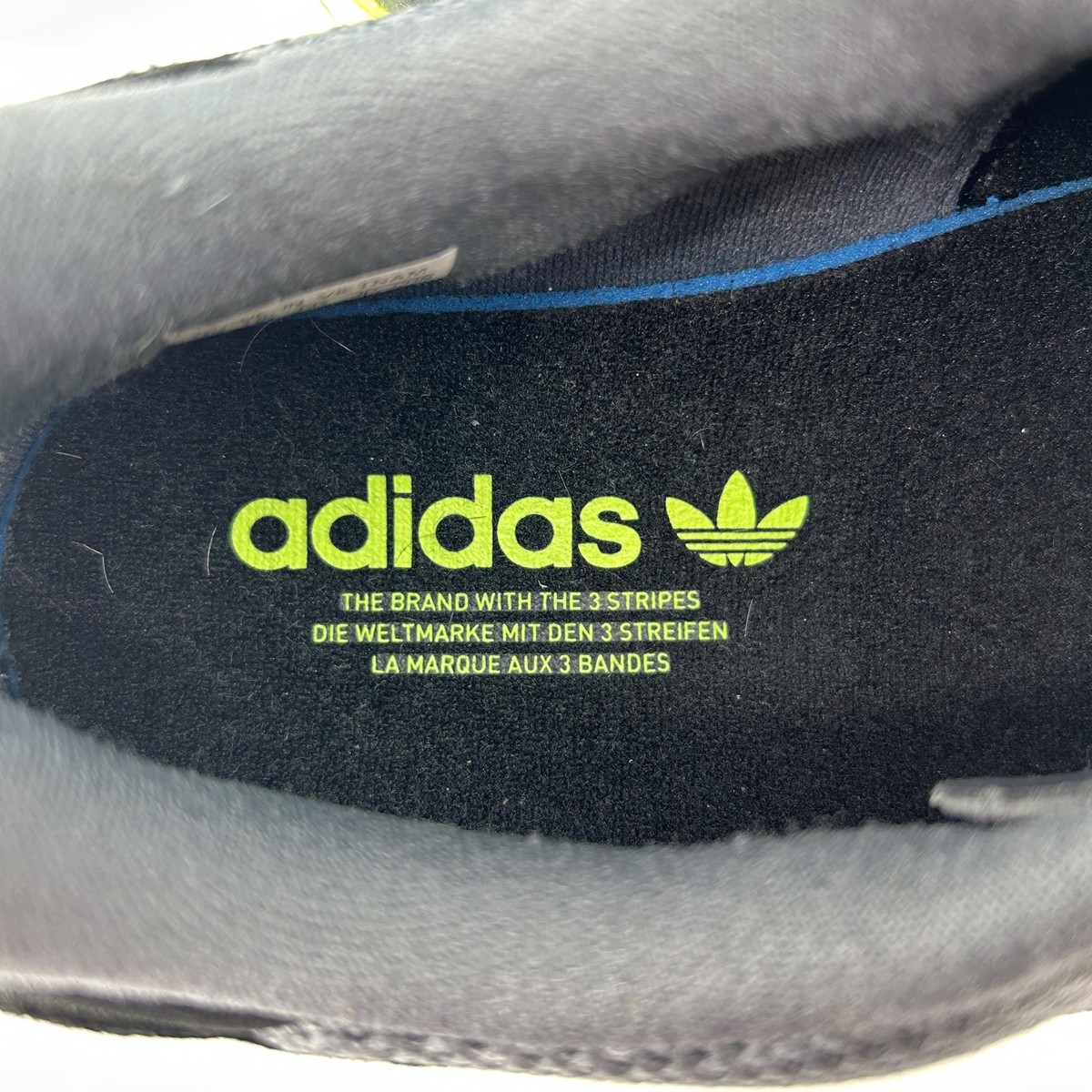 Adidas ZX 1K Boost Shoes Mens Size 11 Gray Yellow Running Sneakers