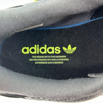Adidas ZX 1K Boost Shoes Mens Size 11 Gray Yellow Running Sneakers