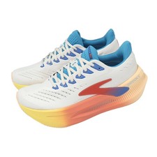 Brooks Glycerin Max 2 White Orange Blue Men Road Running Shoes 1104791D-013