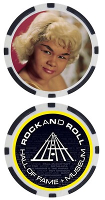ETTA JAMES - ROCK AND ROLL HALL OF FAMER - COLLECTIBLE POKER CHIP