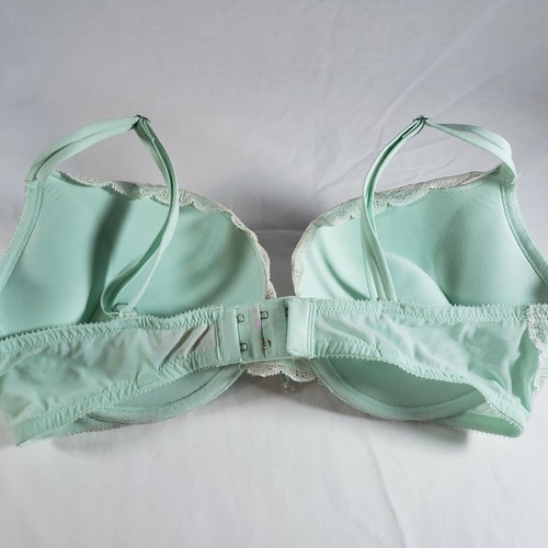 Victoria's Secret Seduction neuwertig grün weiß Set Bomben-BH V-String Strumpfband - Bild 35 von 81