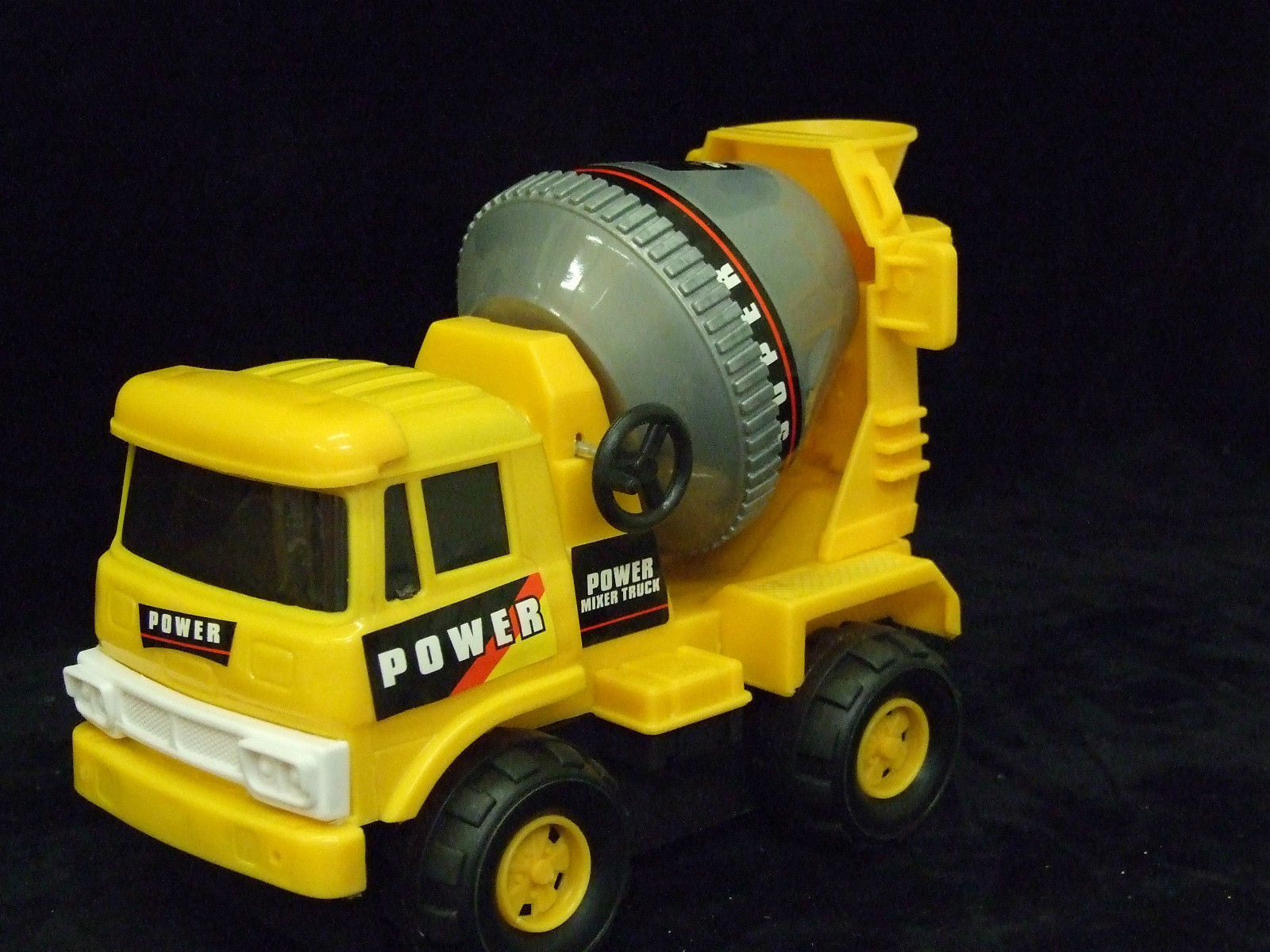 Toy Yellow Strong Plastic Cement Mixer Construction For Boys Battery