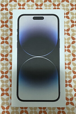 Apple iPhone 14 Pro Max Space Black 256GB A2651 Box *EMPTY BOX ONLY*