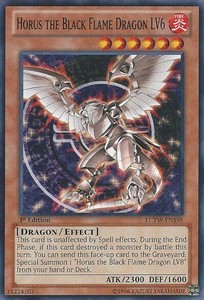 Horus the Black Flame Dragon LV6 - LCYW-EN198 - Common - 1st Edition x3 - Near M
