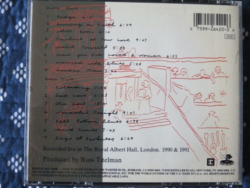 Eric Clapton 24 Nights CD Vintage 1991 2 Disc Set Reprise 26420-2 EX Cond - Picture 3 of 5