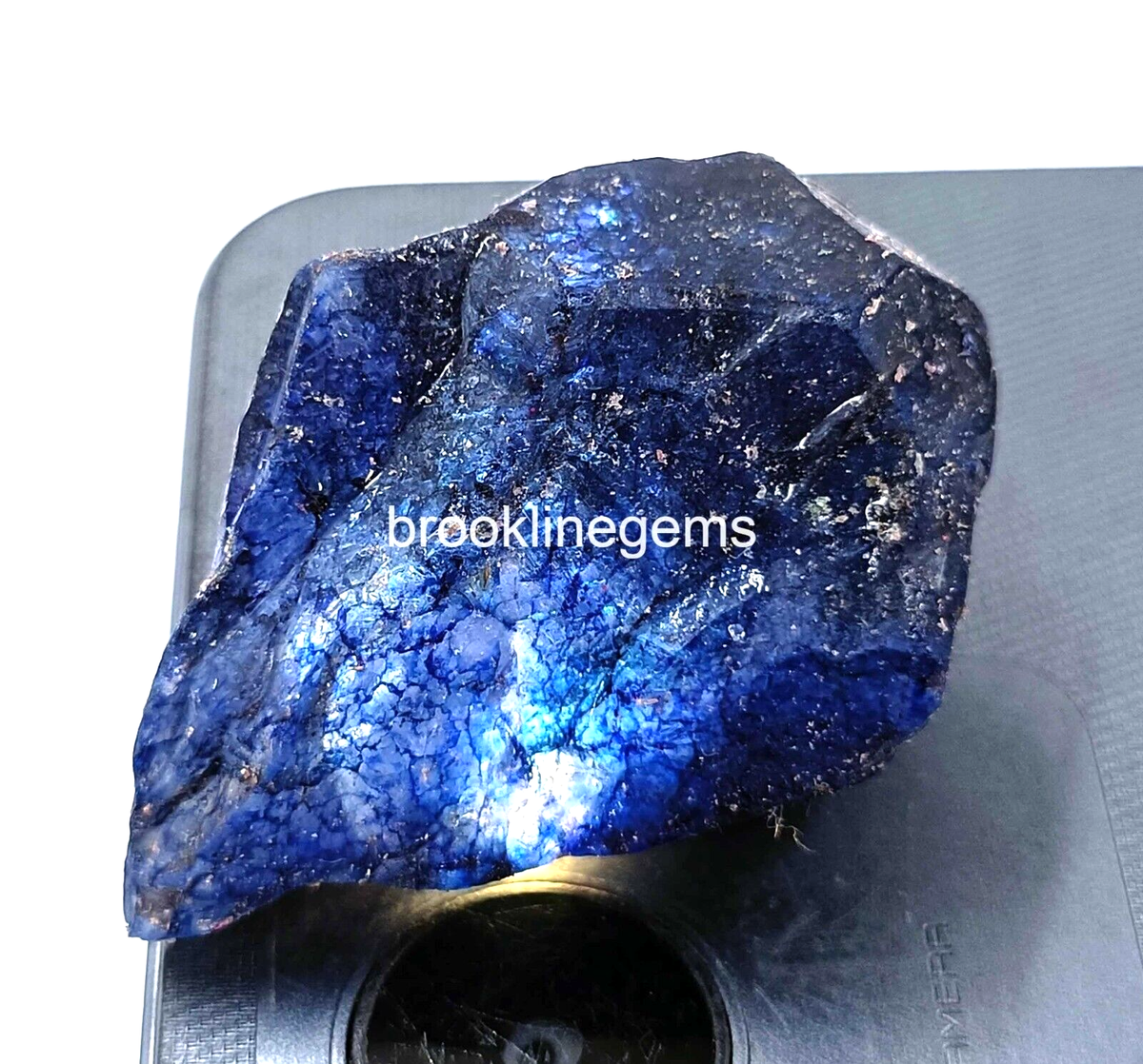 Natural Blue Sapphire 159 Ct EGL Certified Uncut Dyed Rough