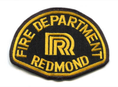 Redmond Fire Department Patch Washington WA v2