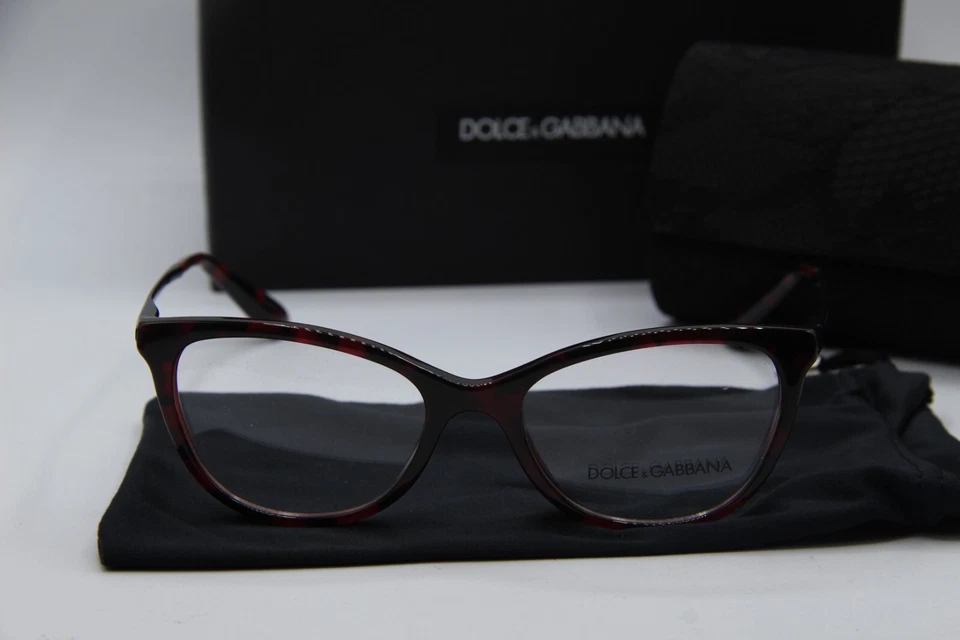 НОВЫЙ DOLCE & GABBANA DG 3258 2889 КРАСНЫЙ ГАВАНА ПОДЛИННЫЙ ОПРАВЫ ОЧКИ 52-17! - Изображение 2 из 4