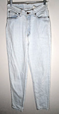 Vintage 90s Levis 512 Jeans Size 9 Womens White Slim Fit Tapered Leg Distressed
