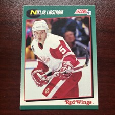 1991 Score Traded Hockey Niklas Lidstrom RC #71T Detroit Red Wings HOF