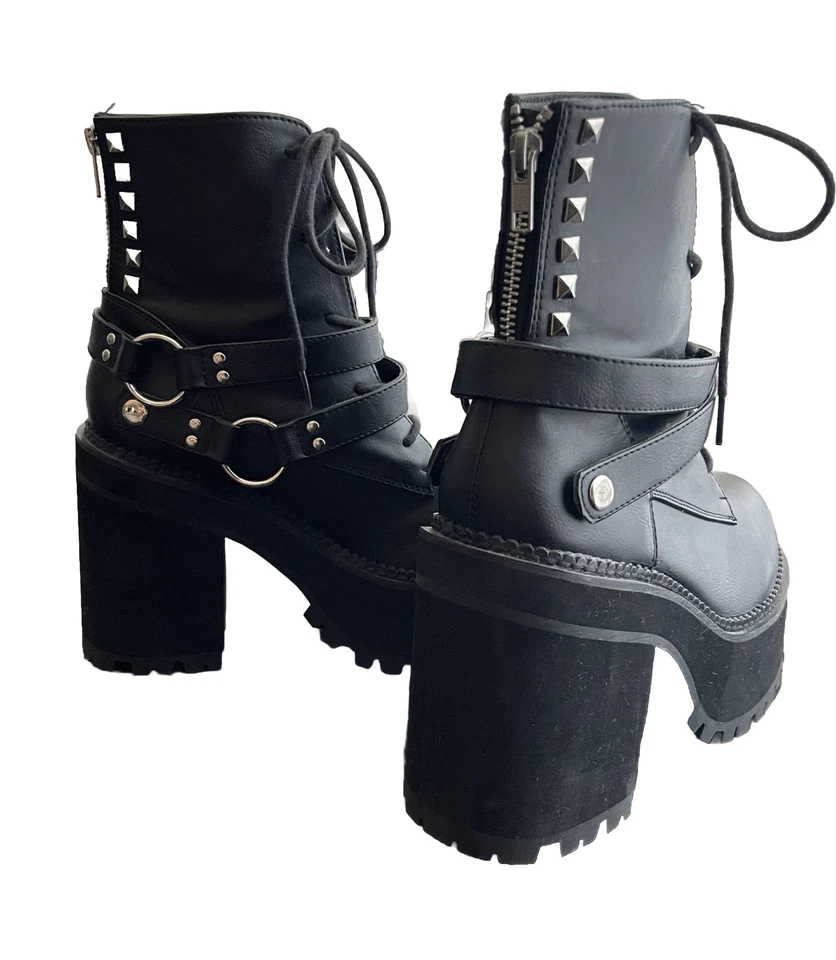 Botines de plataforma Demonia Assault-101 - talla 10 Foto 4 de 4