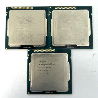 Lot of (3) Intel Core i3-3240 3.4 GHz 5 GT/s LGA 1155 Desktop CPU SR0RH