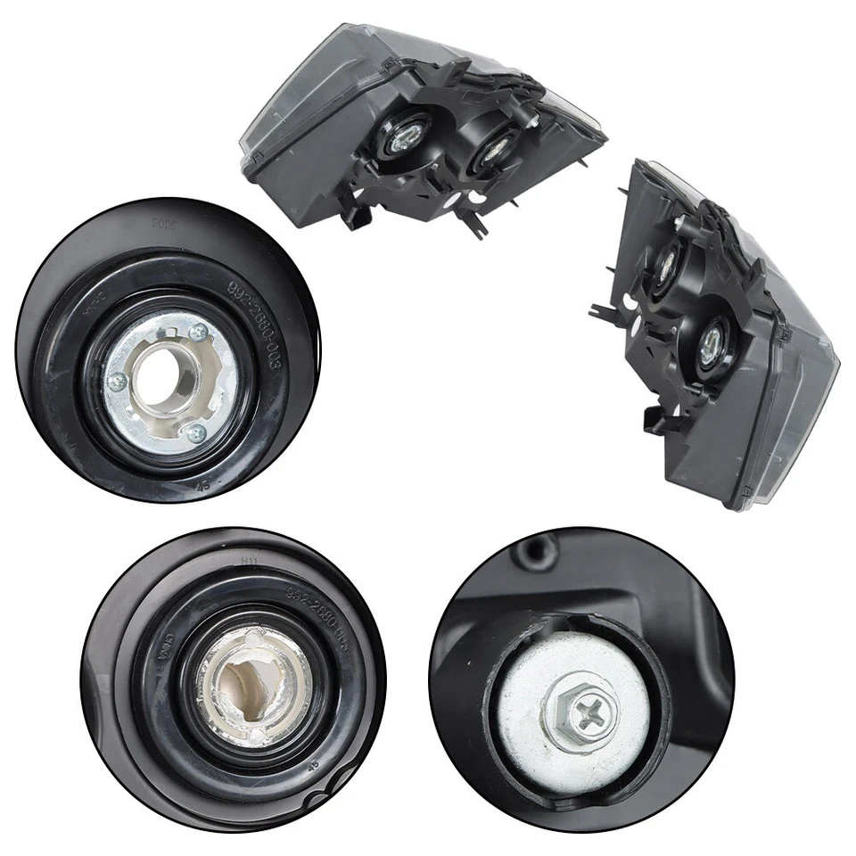 Faros negros aptos para Chevy Avalanche Tahoe Suburban 2007-2014 esquina ámbar Foto 3 de 4