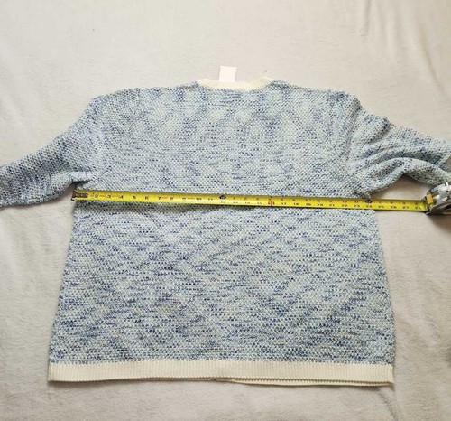 Maglione cardigan donna J Crew Factory cucito nuovo Plus 2X blu - Foto 7 di 10