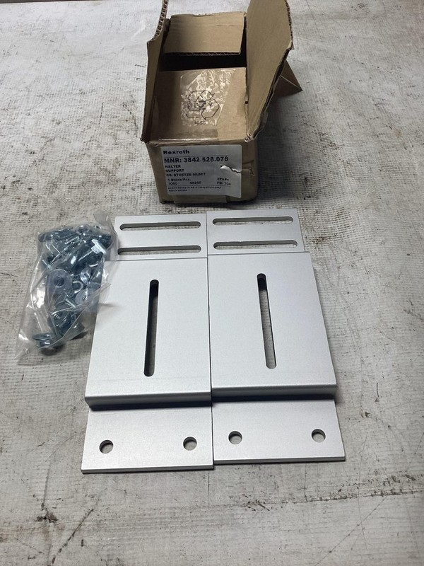 Bosch Rexroth Halter Side Support Kit; 3842.528.078 (LOT OF 2)